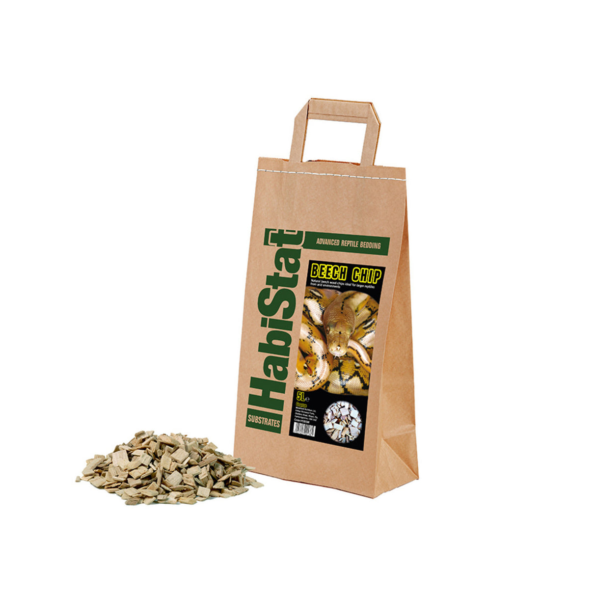 HabiStat Beech Chip Substrate Coarse 5L