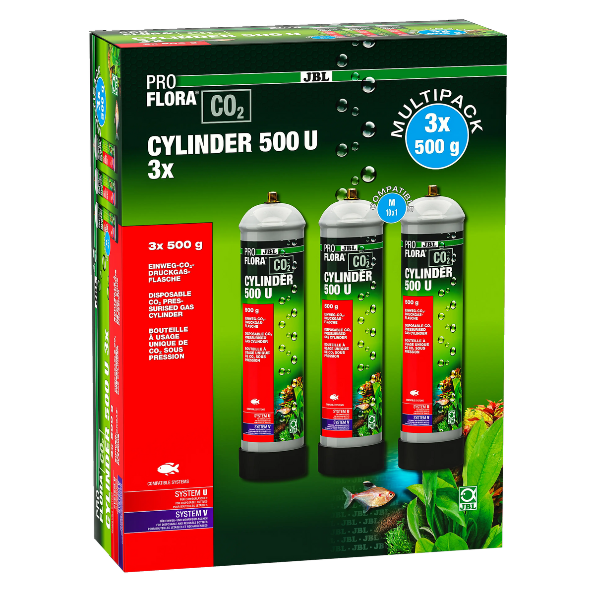 JBL PROFLORA CO2 CYLINDER 500 U 3x Jbl Gmbh & Co