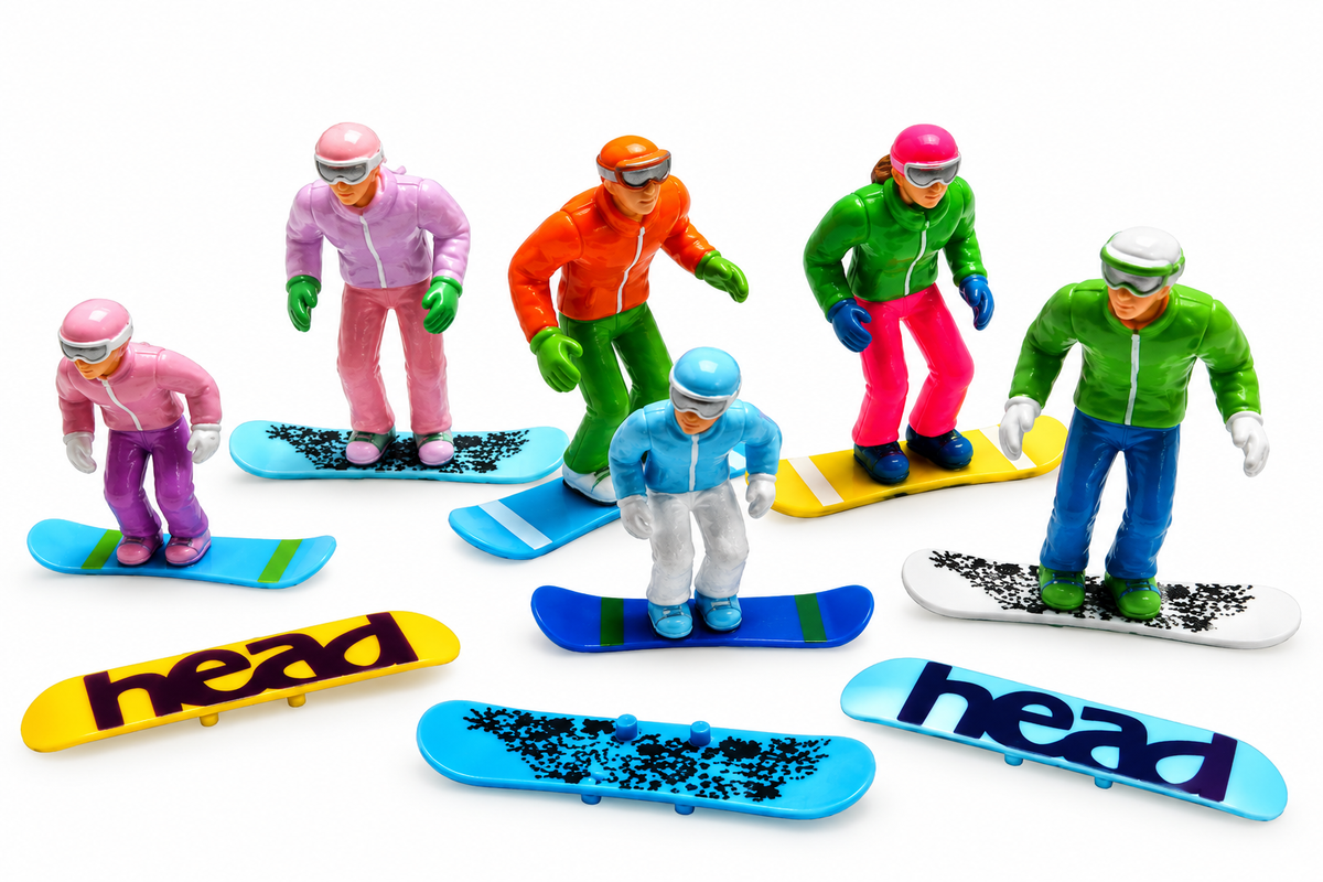Jägerndorfer 6-Piece Standing Boarders Set – 1:32 Scale Miniature Figures for Mountain Displays Jagerndorfer