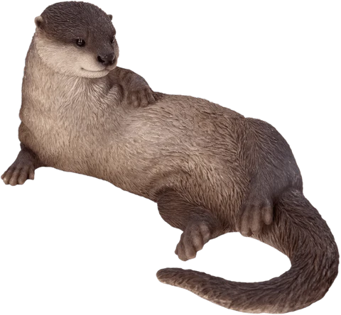 Real Life Laying Otter Ornament Size B by Vivid Arts