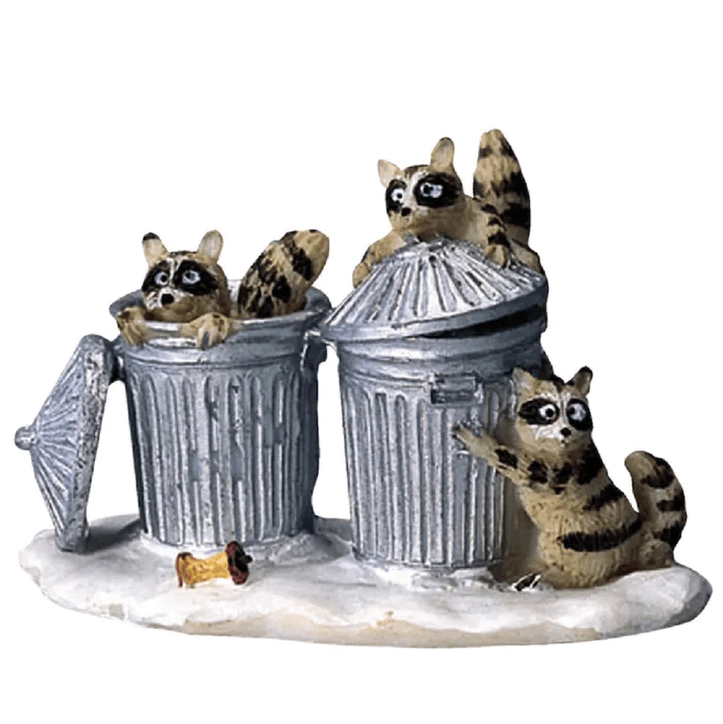 Trash Bandits Lemax Christmas Village Figurine