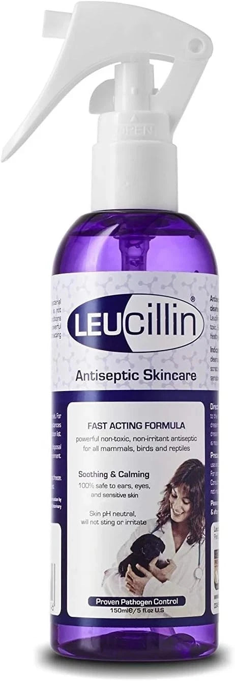 Leucillin Non Toxic Anticeptic Animal Skin Spray 150ml Swallow Aquatics