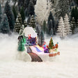 Luville Collectables LED Village House – Battery Operated Christmas Village Scene – 20 x 14 x 15 cm LuVille
