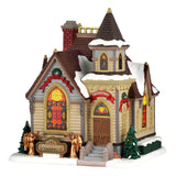 Maple Lane Chapel Lemax Christmas Village Illuminated Building Lemax