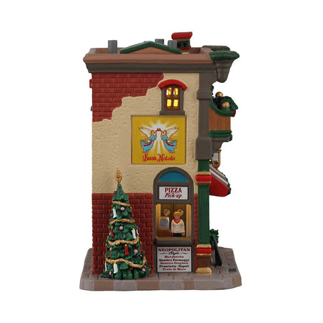 Mario's Pizzeria & Bistro Lemax Christmas Village Illuminated Building Lemax