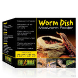 Exo Terra Mealworm Feeder Dish – Escape-Proof Feeding Bowl for Reptiles Exo Terra