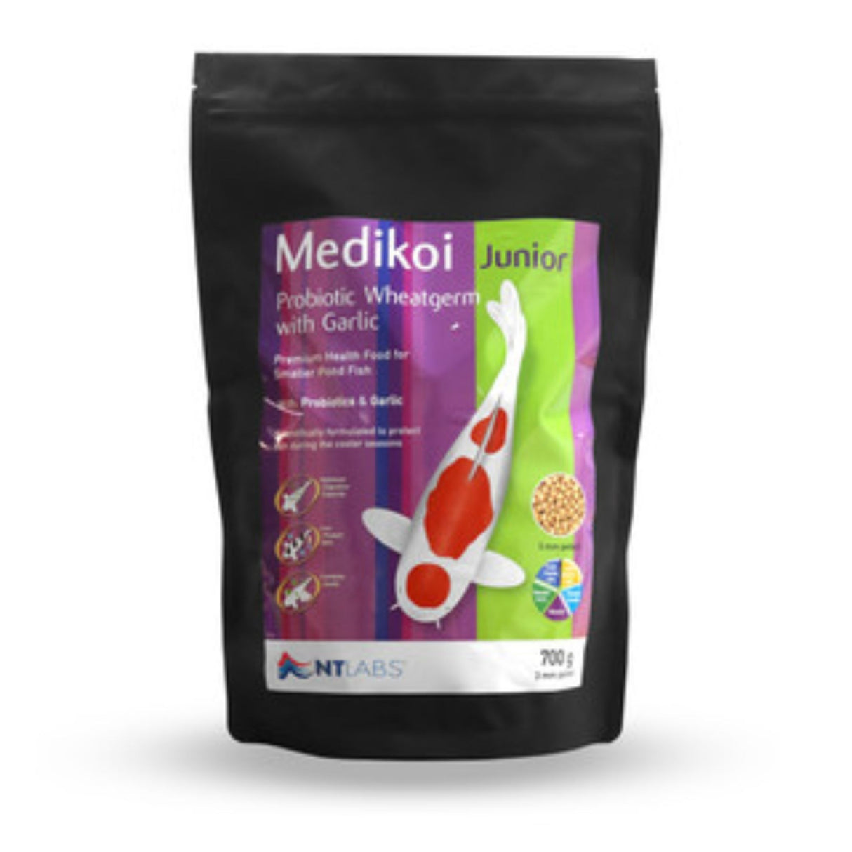 NT Labs MediKoi Probiotic Wheatgerm with Garlic Junior 3mm 700g