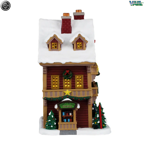 Mountain View Hotel Lemax Christmas Village Illuminated Building Lemax