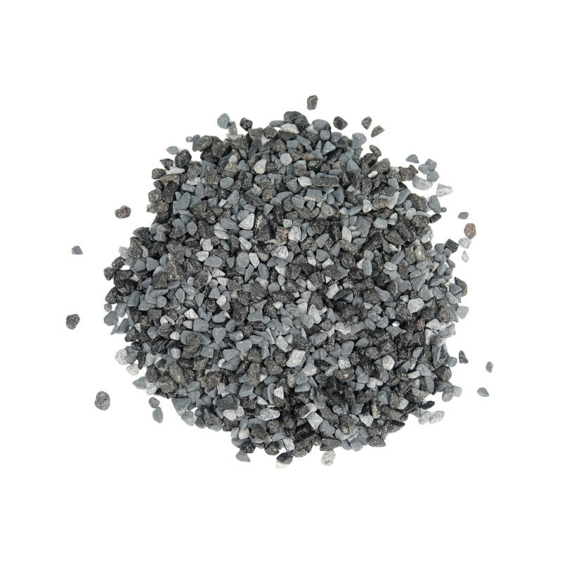 My Village Black-Grey Pebbles Medium Grain – 370 ml Tub Natural Stone Landscaping Accent (SKU MYD106) Mill Race Garden Centre