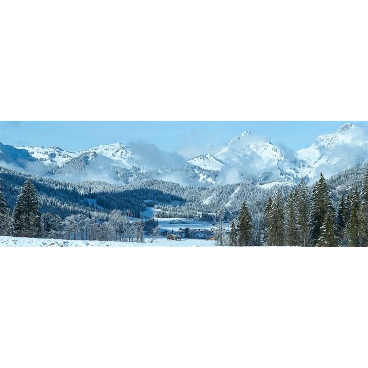 My Village Double-Sided Background – Reversible Mountain Landscape & Spooky Backdrop (100 × 35 cm) | MYP36 Mill Race Garden Centre