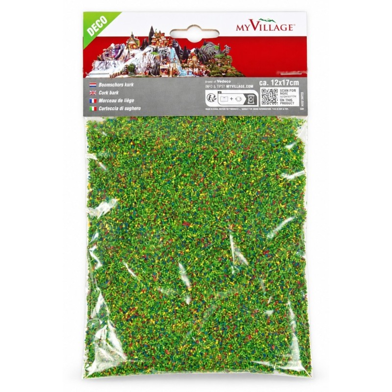 My Village Medium Green Multicolour Scatter – 50g Pack Decorative Vegetation Ground Cover (SKU MYD127) Mill Race Garden Centre
