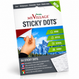 My Village Sticky Dots Glue Dots (64 Pack) – Removable Adhesive Fixings for Lemax & Christmas Village Figurines My Village