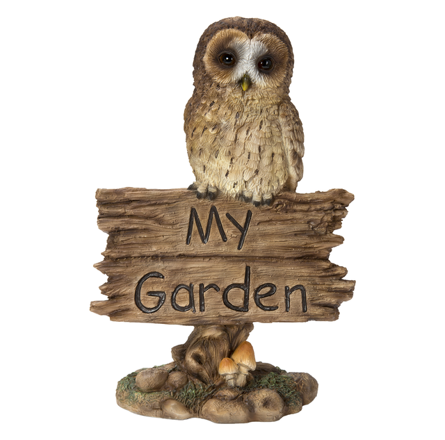 My Garden Sign Tawny Owl by Vivid Arts Vivid Arts