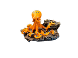 Orange Octopus Aquarium Ornament