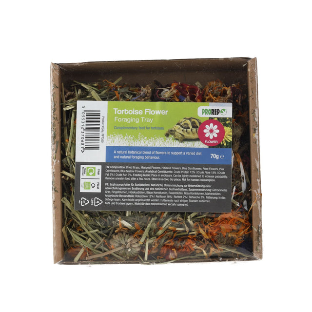 ProRep Tortoise Flower Foraging Tray 70g Peregrine Livefoods Ltd