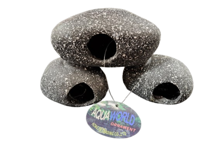 Pebble Stack Hide Small Aquarium Ornament