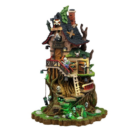 PETRIFIED FOREST TREE HOUSE, B/O (4.5V) Lemax Spooky Town