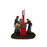 Puppy Kissing Booth Lemax Christmas Village Table Accent Lemax