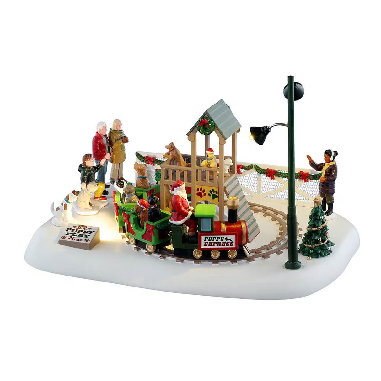 Puppy Play Park B/O (4.5V) Lemax Christmas Village Table Accents