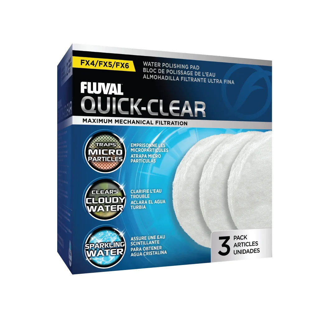 Fluval Quick-Clear for FX2/FX4/FX5/FX6 Canister Filter, 3-Pack