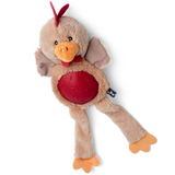 Rubber Tums Chicken/Cow/Pig Mixed Plush Dog Toy