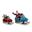 Santa's Day Off Set Of 2 Lemax Christmas Village Figurine Lemax