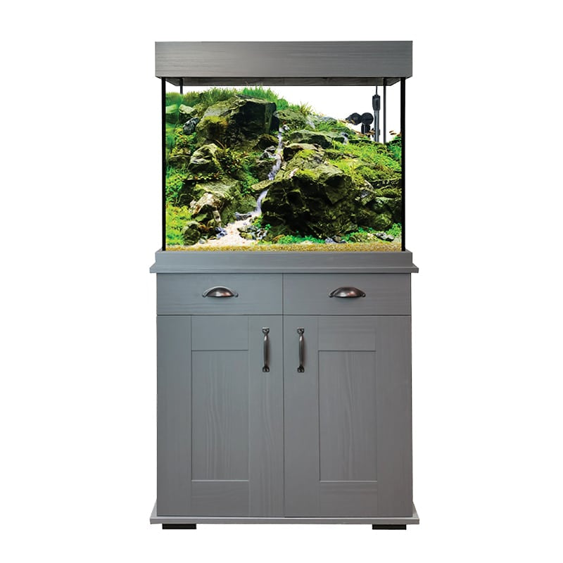 Fluval Shaker 168L Tank & Cabinet Slate Grey