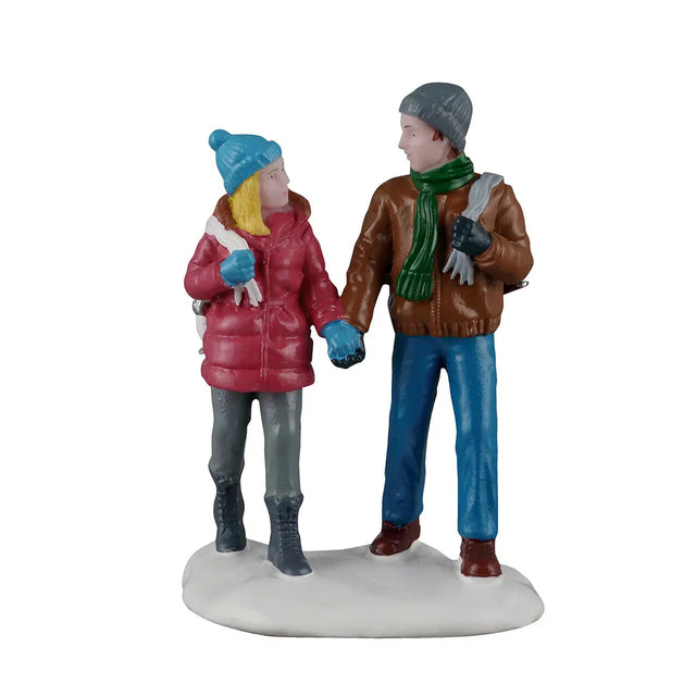Skating Date Lemax Christmas Village Figurine Lemax