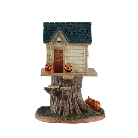 SKULL TREE HOUSE, AC ADAPTABLE Lemax Spooky Town