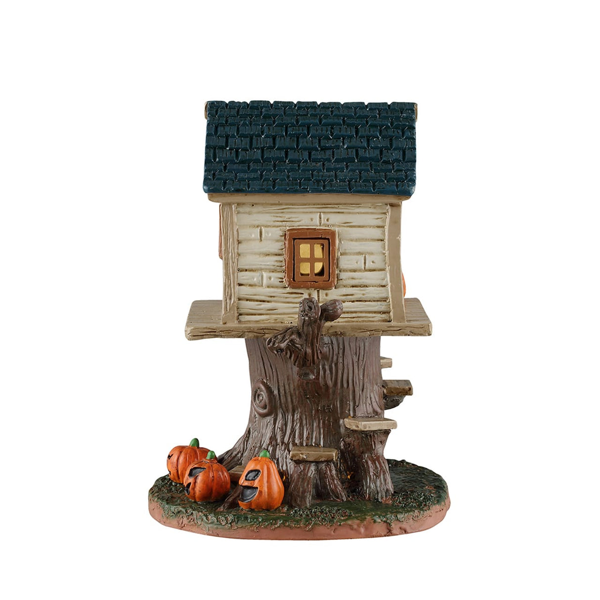 SKULL TREE HOUSE, AC ADAPTABLE Lemax Spooky Town