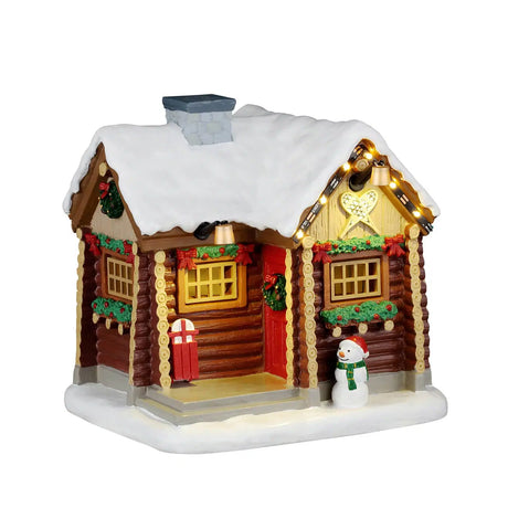 Snowshoe Cabin Lemax Christmas Village Table Accent Lemax