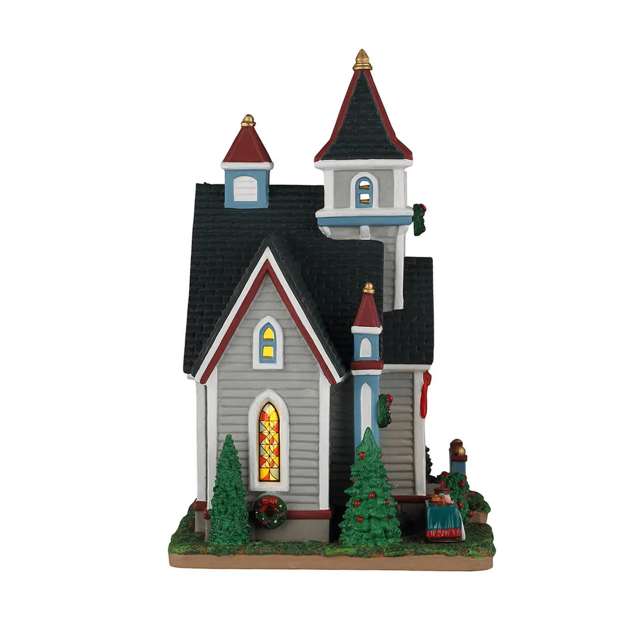 Spruce Valley Church Lemax Christmas Village Illuminated Building Lemax