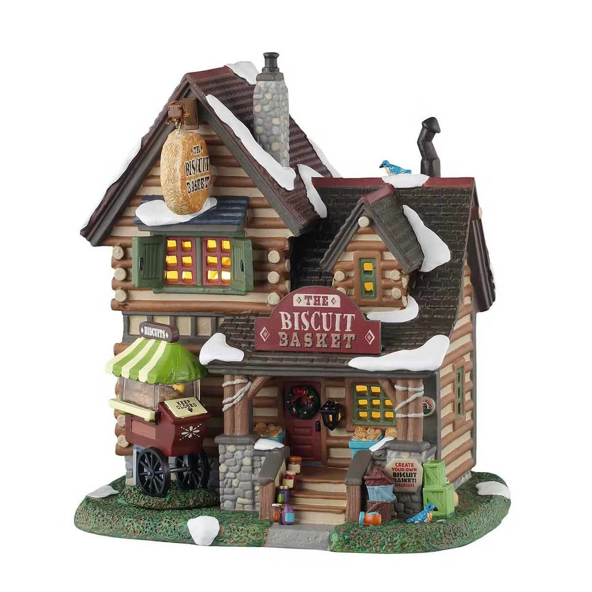 The Biscuit Basket Incl. Adaptor 100 Ma (White) Lemax Christmas Village Illuminated Building
