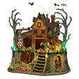 THE CURSED CABIN, WITH 4.5V ADAPTOR Lemax Spooky Town