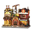 The Holly Jolly Chocolate Shop And Mrs Claus Coffee Shop With 4.5v Adaptor Lemax Christmas Village Illuminated Building Lemax