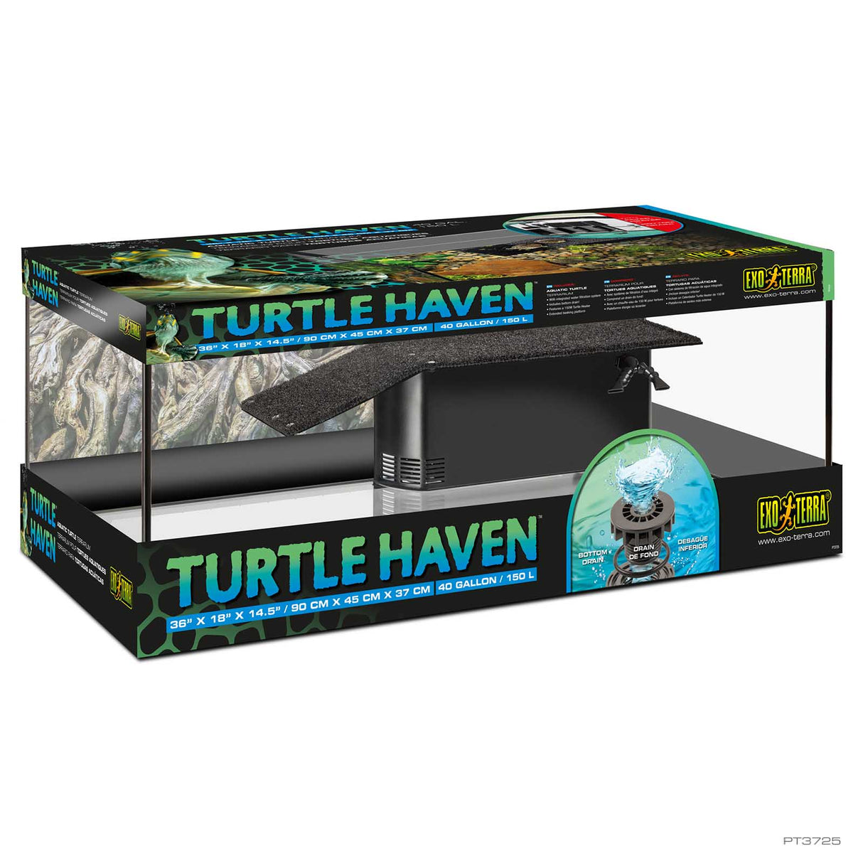 Exo Terra Turtle Haven Terrarium 90x45x37cm