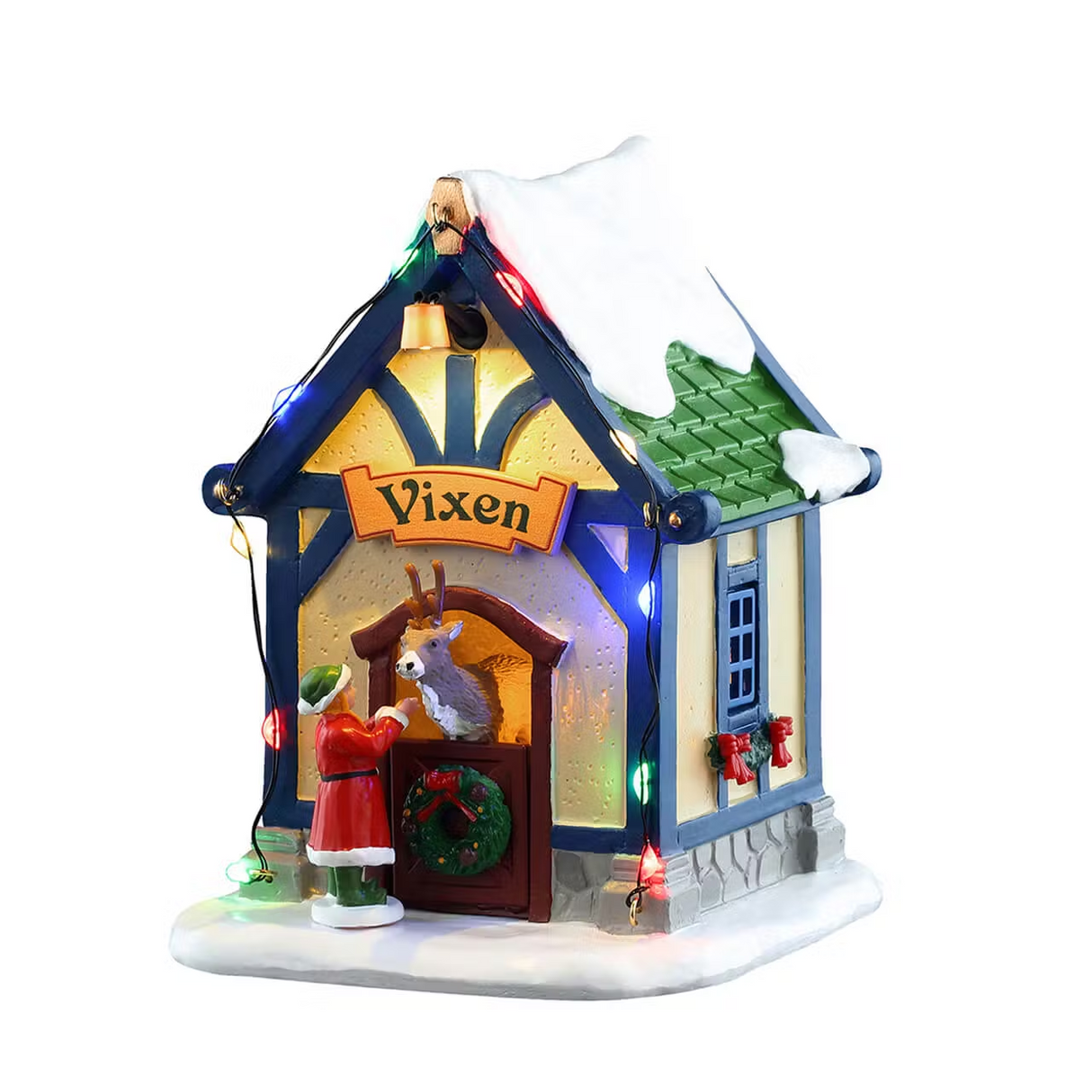Vixen's Den, AC Adaptable (Not Included) Lemax Christmas Village Table Accent
