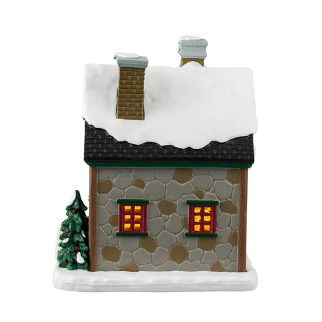 Winter's Haven Café Lemax Christmas Village Illuminated Building Lemax