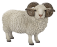 Real Life Ram with Horns Resin Ornament by Vivid Arts Vivid Arts