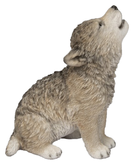 Real Life Howling Wolf Cub Ornament by Vivid Arts Vivid Arts