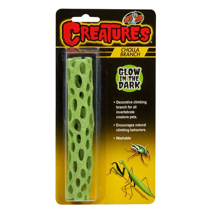 Zoo Med Creatures Cholla Branch – Glow-in-the-Dark Climbing Accessory