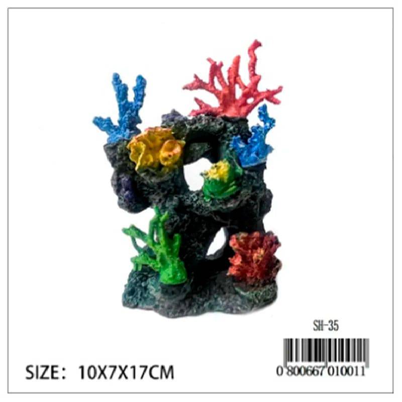 Aquarium D  cor Rock w/Corals SH-35