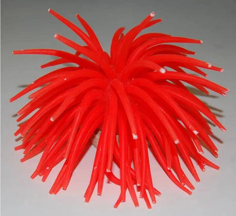 Artificial Orange Soft Coral on Polyresin Rock 13cm Anhui Hefei Hongjia Co Ltd