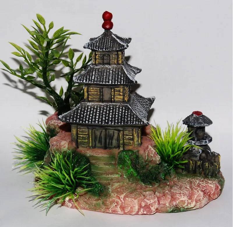 Large Pagoda Aquarium Ornament