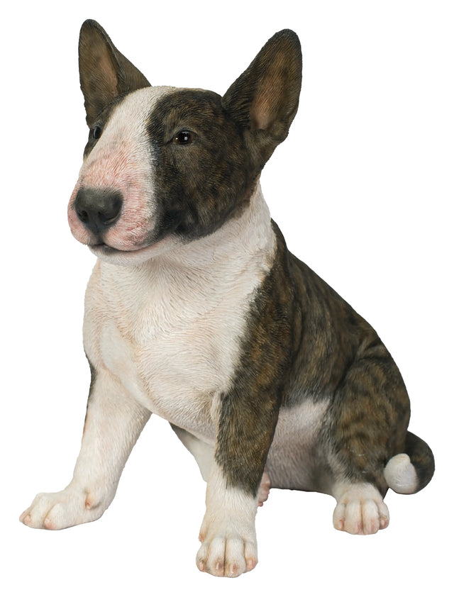 Bull Terrier Brindle Real Life Resin Ornament by Vivid Arts Vivid Arts