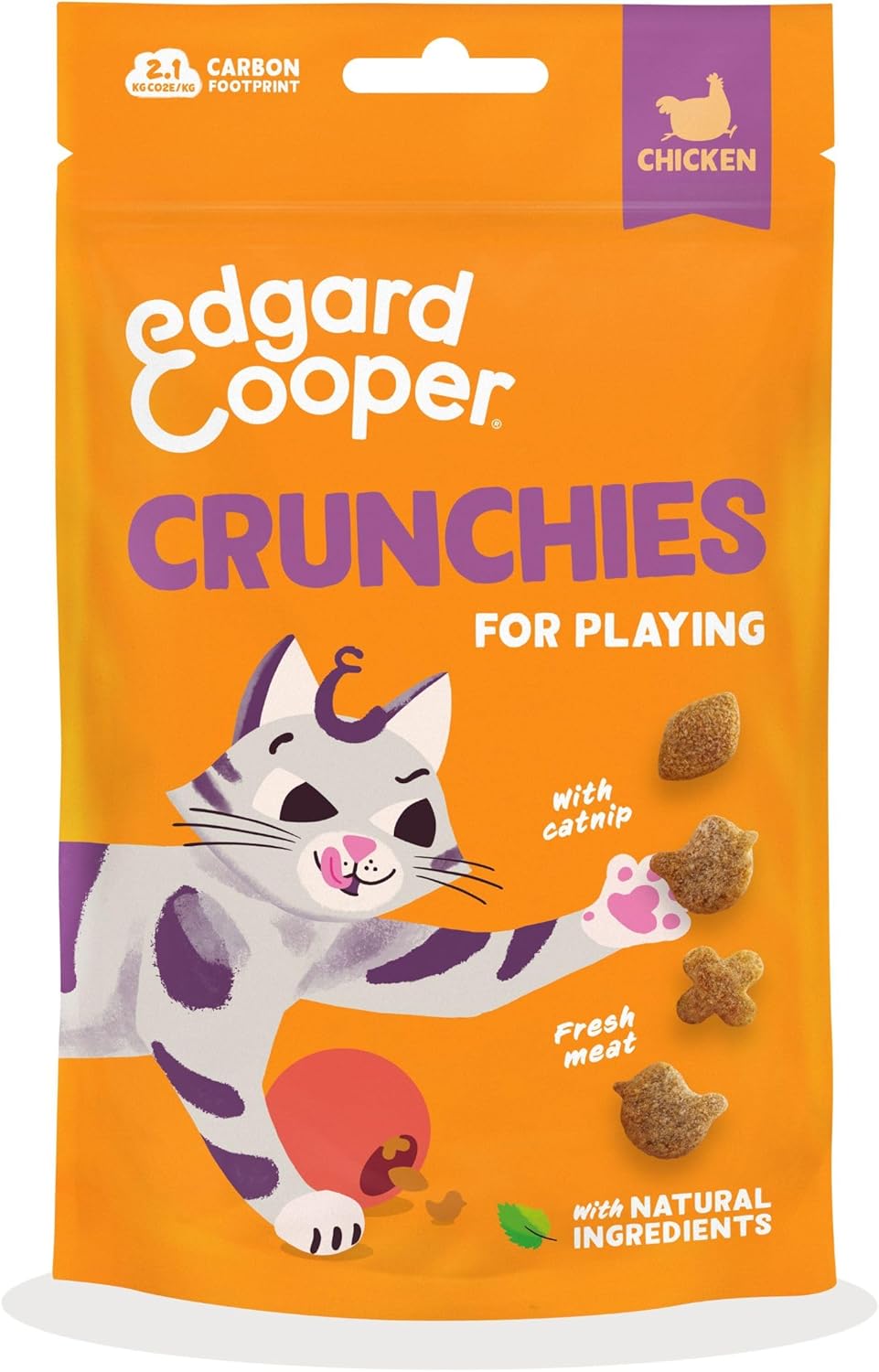 Edgard & Cooper Cat Crunchies Chicken Flavour 50g