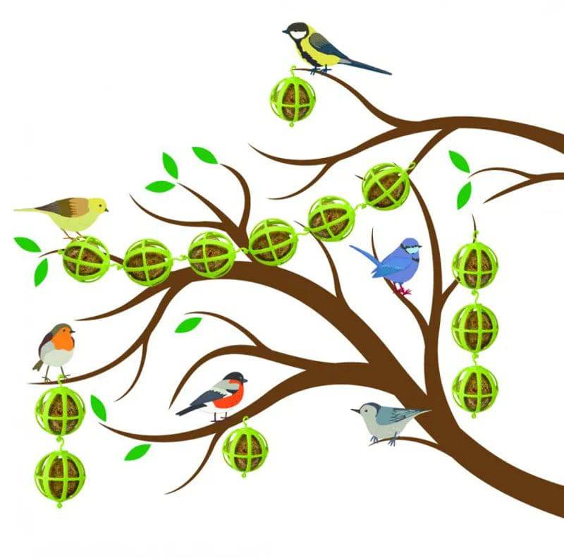 Wild Birds Fat Ball Garland by Creative Products