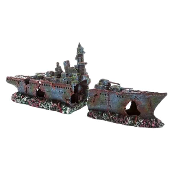 Frigate 2-Piece Aquarium Ornament