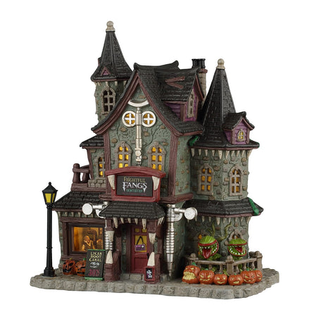 FRIGHTFUL FANGS DENTISTRY Lemax Spooky Town