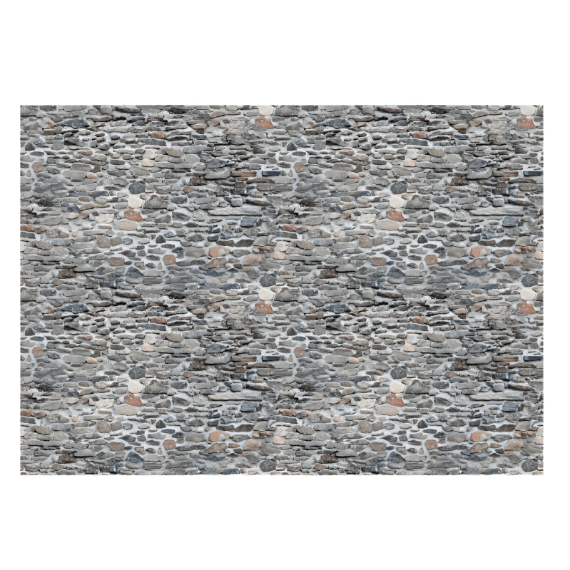 My Village Sheet Ancient Brick (21 × 29.7 cm) – Decorative Rustic Brick Wall Panel for Christmas Villages & Winter Displays My Village